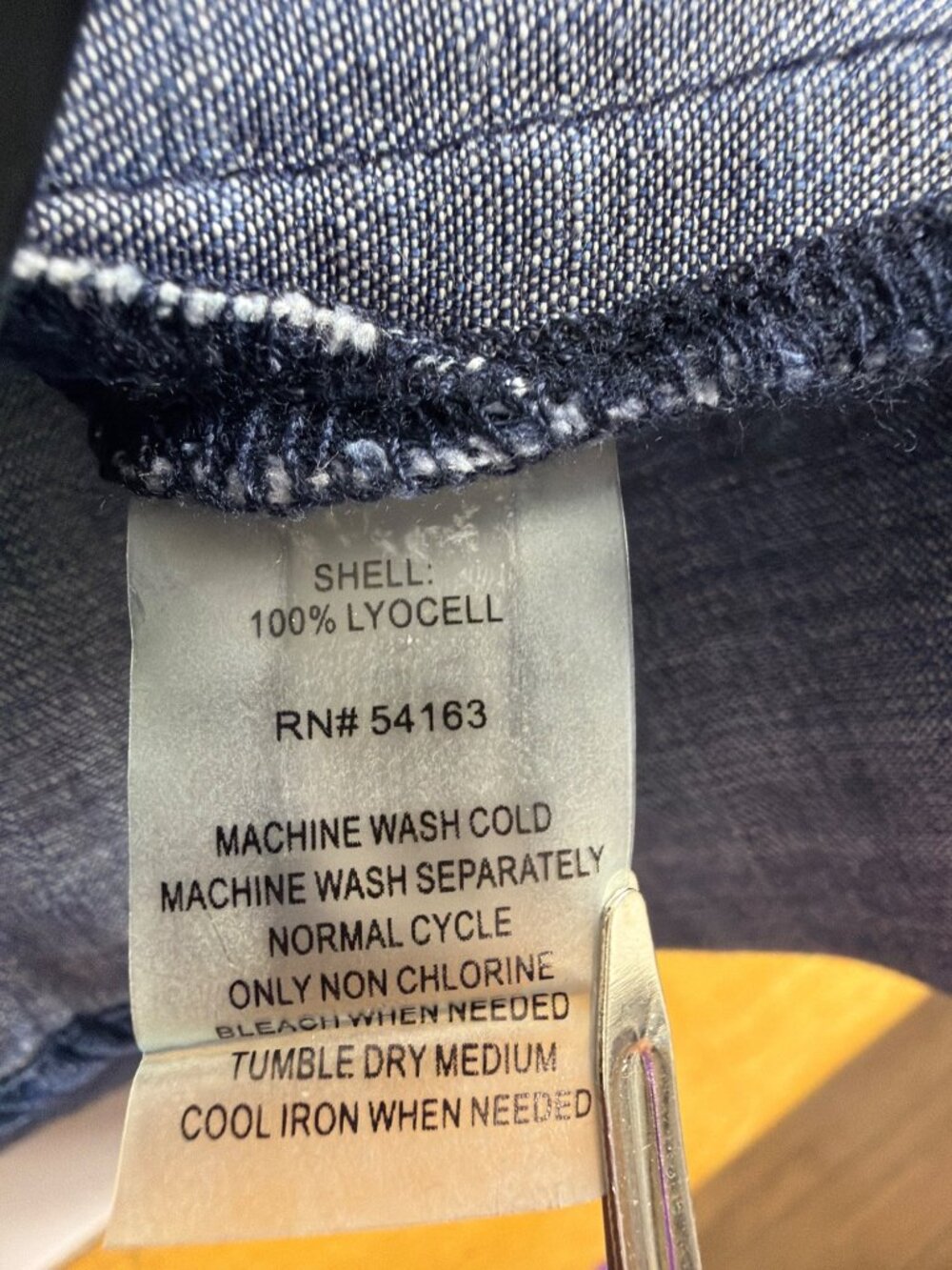Tommy Hilfiger Denim Shirt Dress Button Front Lyocell Size 8 (NWOT) - Picture 10 of 16